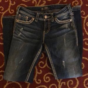 Like new silver jeans